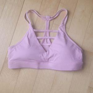 Pink Grid Bra